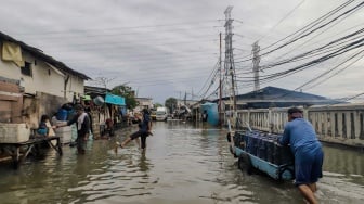 4 RT Dikepung Banjir Rob, Warga di Marunda Pulo Jakut Sejak Pekan Lalu Belum Dapat Bantuan