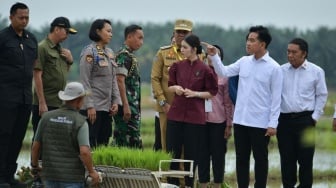 Blusukan ke Persawahan di Langkat, Wapres Gibran Kasih Bantuan Traktor, Pompa hingga Benih Padi