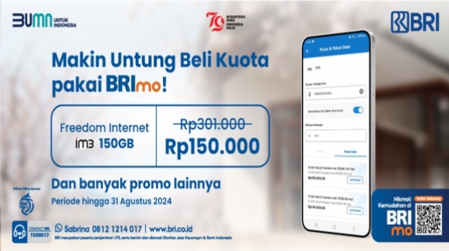 Promo Seru Akhir Bulan: Nikmati Murahnya Isi Pulsa/Paket Data lewat BRImo